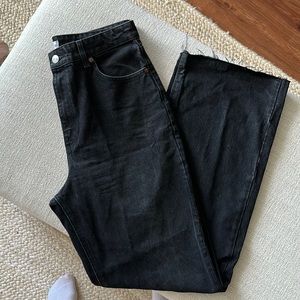 Zara wide leg black jeans